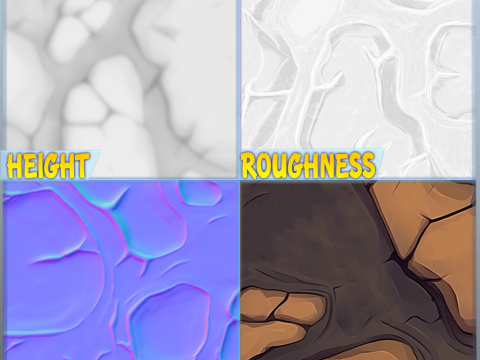 Stylized Ground Seamless Texture CG Textures