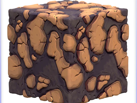 Struttura senza giunte di terra stilizzata CG Textures