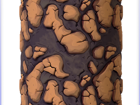 Stylized Ground Seamless Texture CG Textures