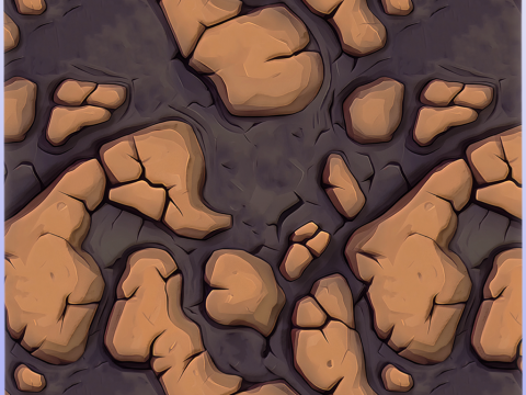 Stylized Ground Seamless Texture CG Textures