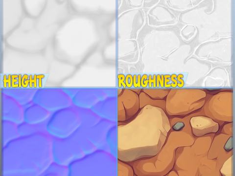 Stylized Ground Seamless Texture CG 纹理