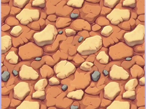 Stylized Ground Seamless Texture CG Textures