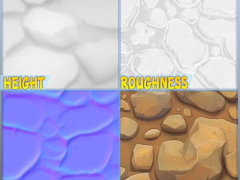 Stylized Ground Seamless Texture CG Текстуры