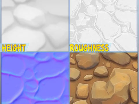 Struttura senza giunte di terra stilizzata CG Textures