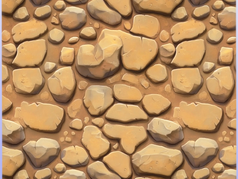 Stylized Ground Seamless Texture CG Текстуры