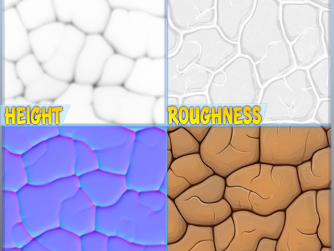 Stylized Ground Seamless Texture CG Textures