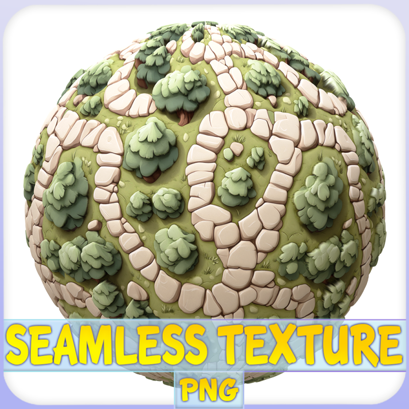 Stylized Ground Seamless Texture Tekstur CG .c4d .max .obj .3ds .fbx .stl .blend 