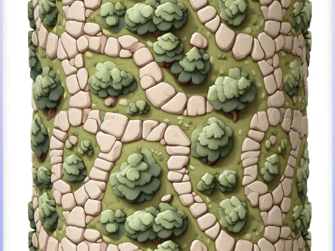Stylized Ground Seamless Texture CG Textures