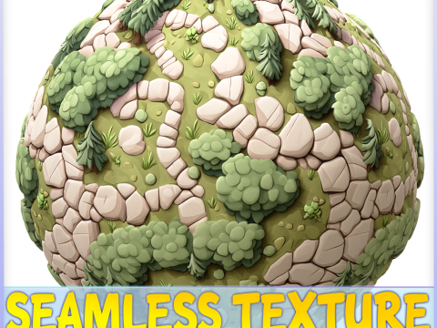 Stylized Ground Seamless Texture CG Texturen