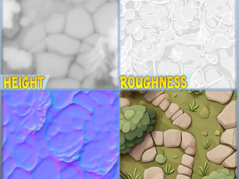 Stylized Ground Seamless Texture CG Textures