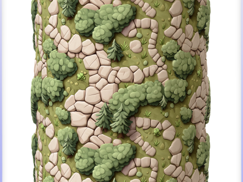 Stylized Ground Seamless Texture CG Textures