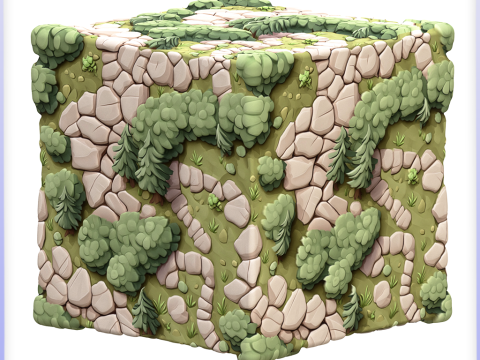 Stylized Ground Seamless Texture CG Textures