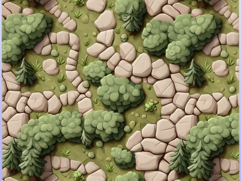 Stylized Ground Seamless Texture CG Textures