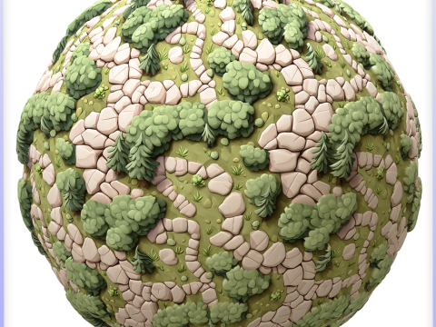 Stylized Ground Seamless Texture CG Textures