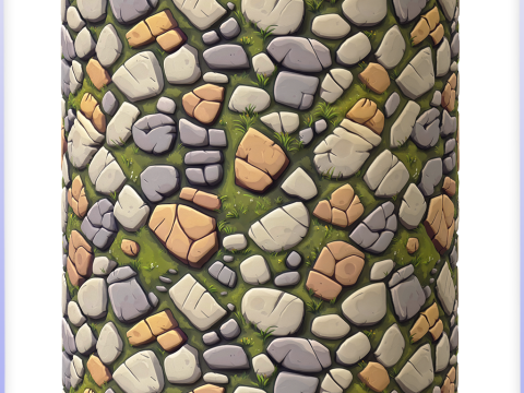 Stylized Ground Seamless Texture Texturas CG