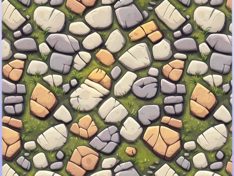 Stylized Ground Seamless Texture Texturas CG
