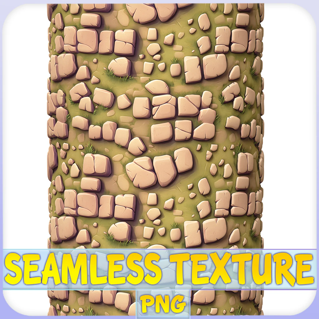 Stylized Ground Seamless Texture CG Textures .c4d .max .obj .3ds .fbx .stl .blend 
