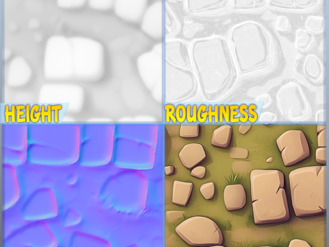 Stylized Ground Seamless Texture CG टेक्स्चर्स