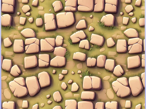 Stylized Ground Seamless Texture CG Textures