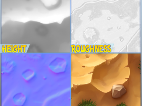 Stylized Ground Seamless Texture CG Dokuları