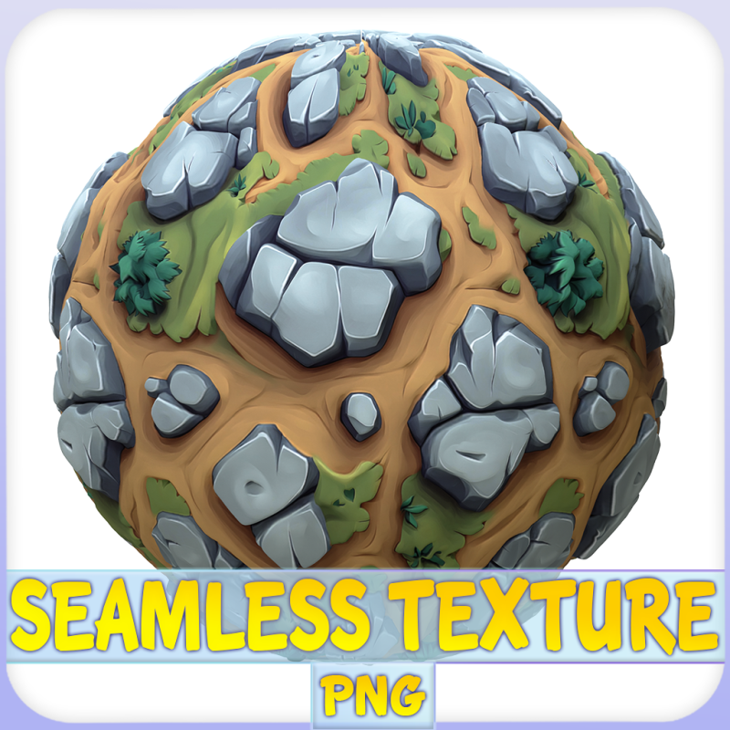 Stylized Ground Seamless Texture CG 텍스쳐 .c4d .max .obj .3ds .fbx .stl .blend 