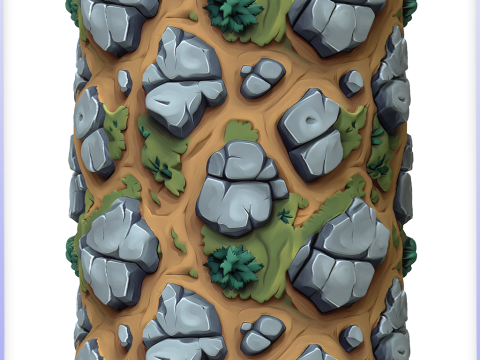 Stylized Ground Seamless Texture CG 텍스쳐
