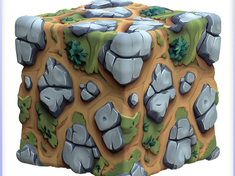 Stylized Ground Seamless Texture CG 텍스쳐