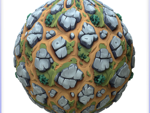 Stylized Ground Seamless Texture CG 텍스쳐