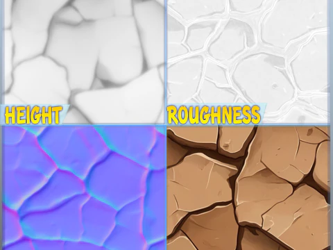 Stylized Ground Seamless Texture CG Textures