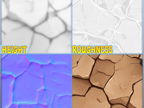 Stylized Ground Seamless Texture CG Dokuları