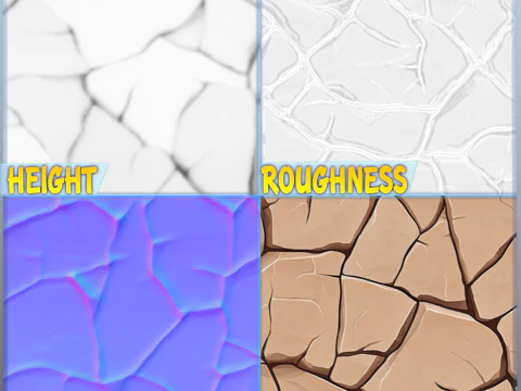 Struttura senza giunte di terra stilizzata CG Textures