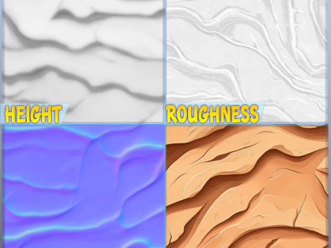 Stylized Ground Seamless Texture CG Textures