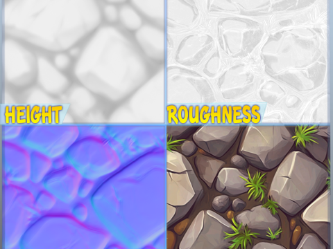 Stylized Ground Seamless Texture CG Textures
