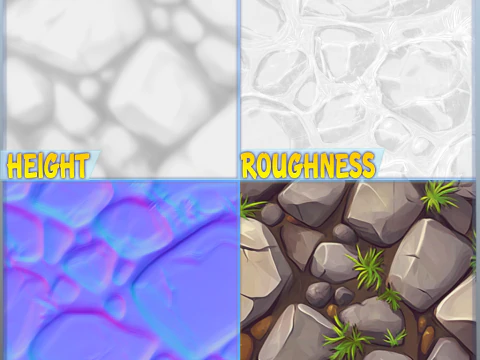 Stylized Ground Seamless Texture CG Textures