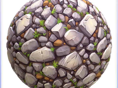 Stylized Ground Seamless Texture CG Textures