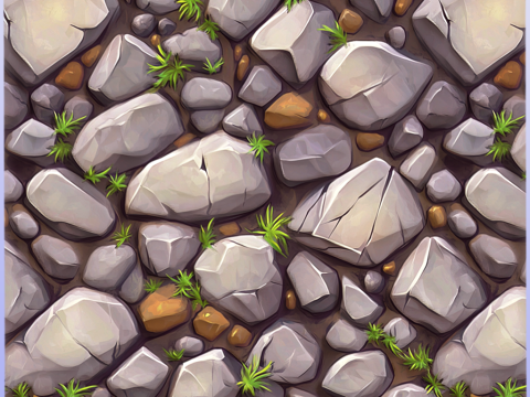 Stylized Ground Seamless Texture CG Textures