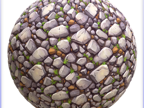 Stylized Ground Seamless Texture CG Textures