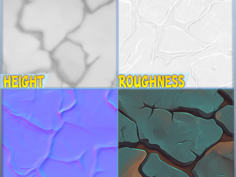 Stylized Ground Seamless Texture CG 텍스쳐