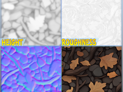 Stylized Ground Seamless Texture CG Texturen