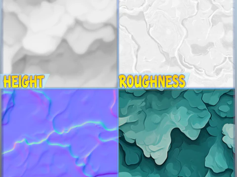 Stylized Ground Seamless Texture CG Textures