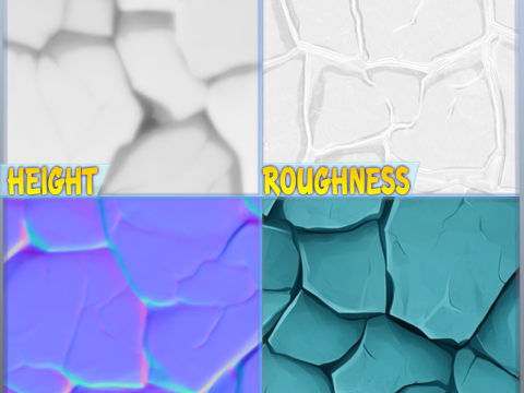 Stylized Ground Seamless Texture CG テクスチャ