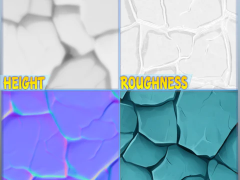 Stylized Ground Seamless Texture CG Textures