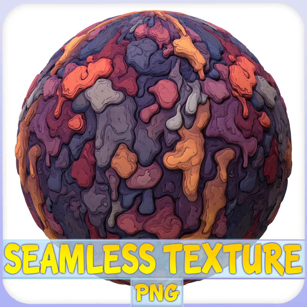 Stylized Lava Seamless Texture CG Textures .c4d .max .obj .3ds .fbx .stl .blend