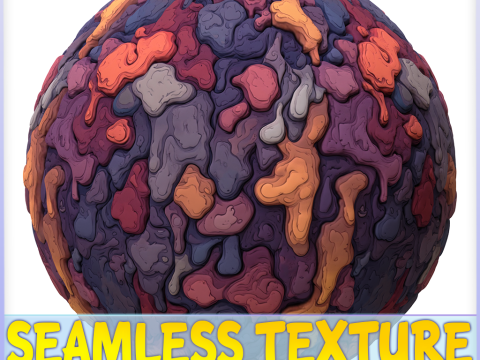 Stylized Lava Seamless Texture CG Texturen