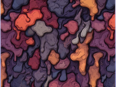 Stylized Lava Seamless Texture CG Textures