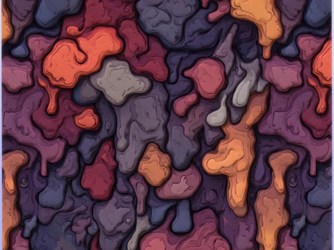 Stylized Lava Seamless Texture CG Textures