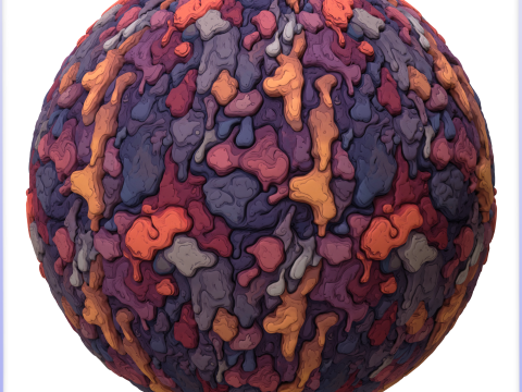 Stylized Lava Seamless Texture CG Textures