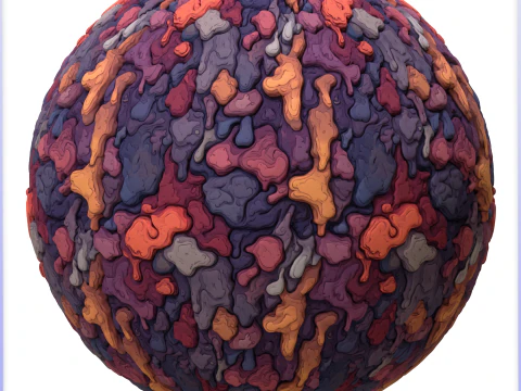 Stylized Lava Seamless Texture CG Textures