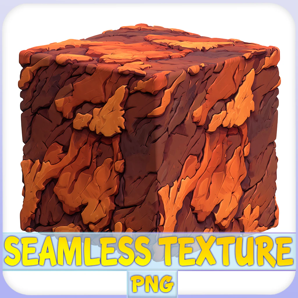 Stylized Lava Seamless Texture CG Textures .c4d .max .obj .3ds .fbx .stl .blend 