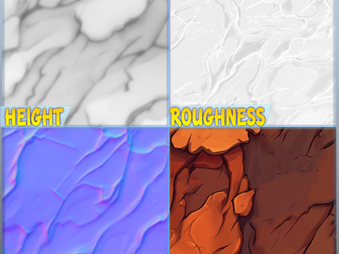 Stylized Lava Seamless Texture CG Textures